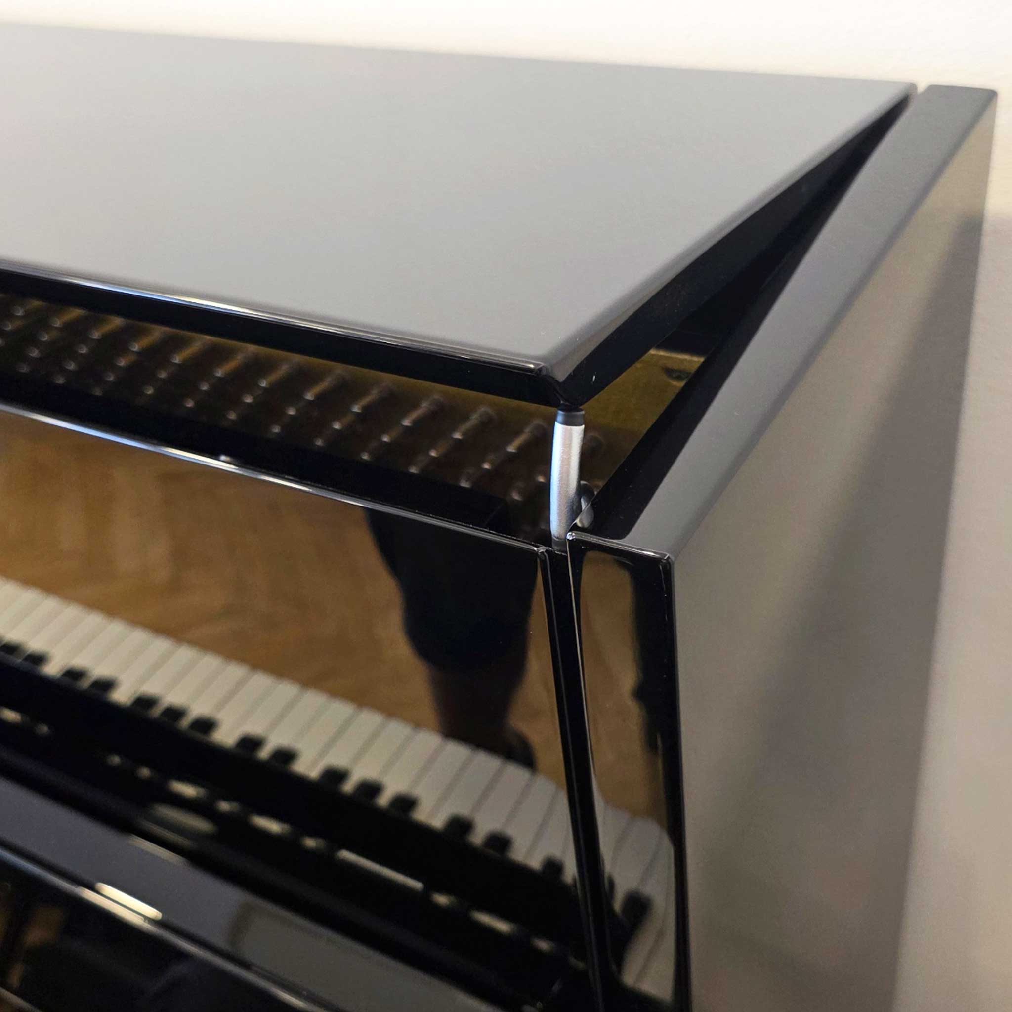 piano schimmel c116 modern gebraucht schwarz detail deckelstütze