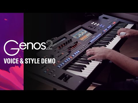 Yamaha Genos2 Keyboard Voice & Style demo video