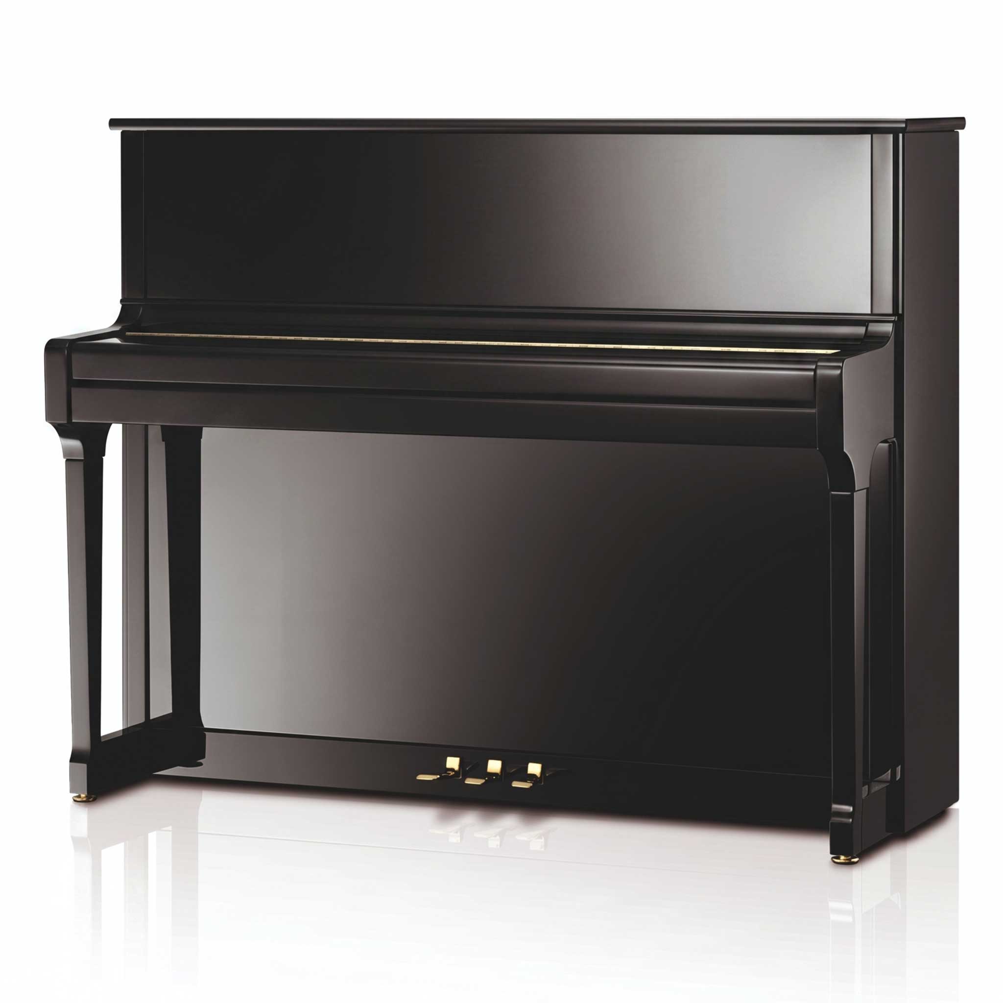 Schimmel C121Tradition Piano schwarz poliert links geschlossen