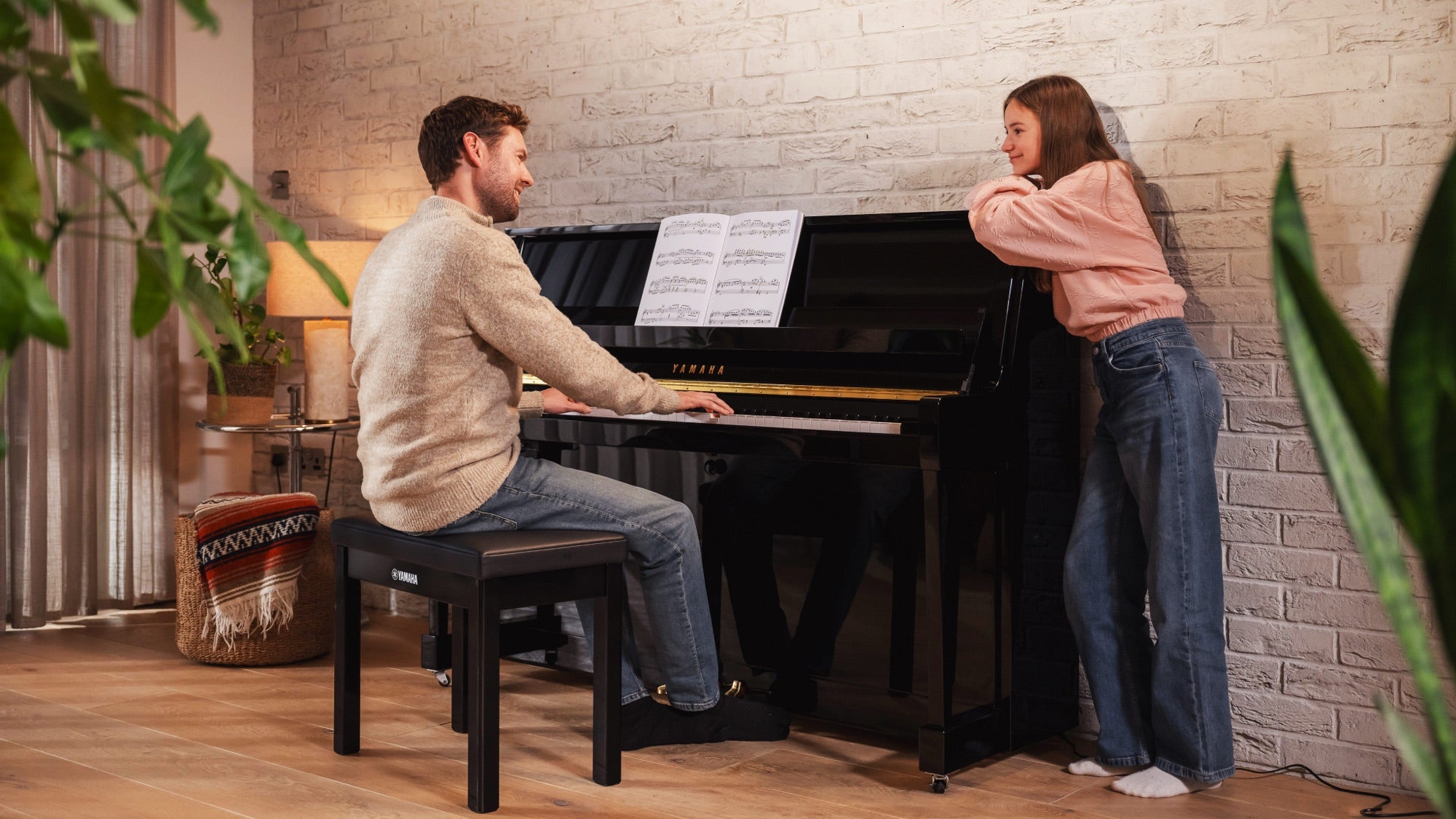 Yamaha Klavier der B-Serie zuhause