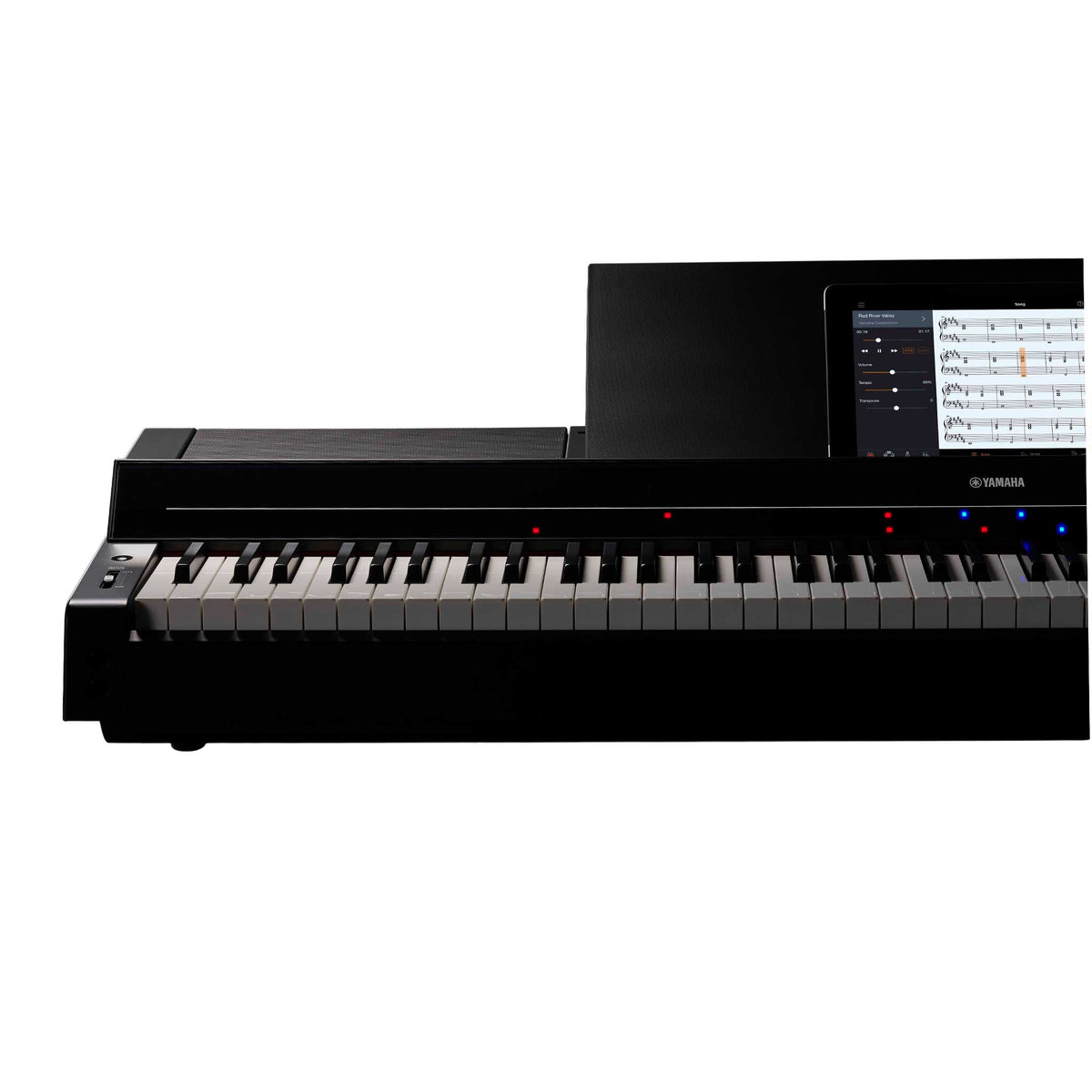 Yamaha P-S500 black angle tablet front stream lights