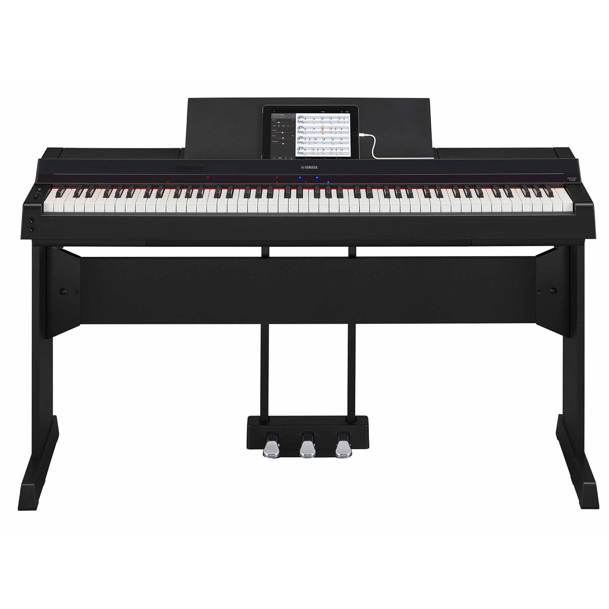Yamaha P-S500 Set Schwarz mit L300 LP1 Pedale front