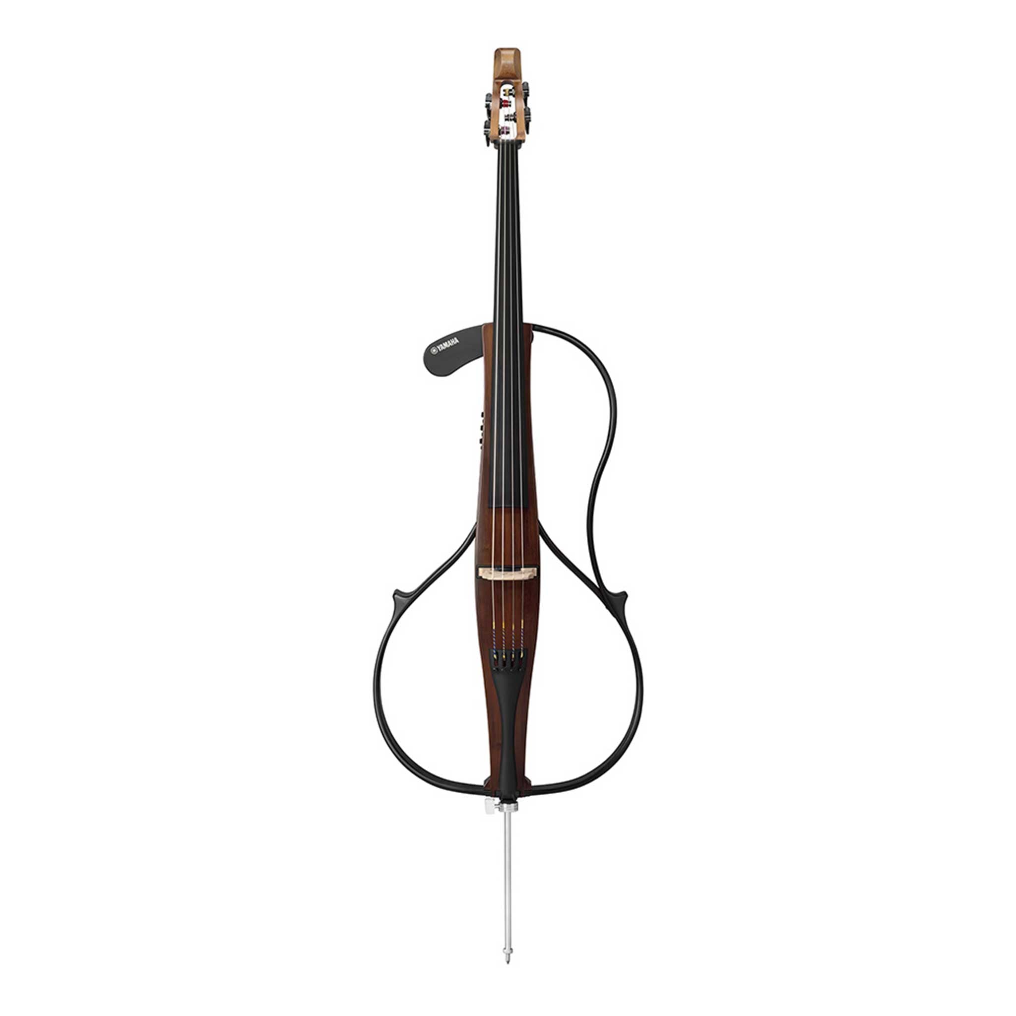 Yamaha Silent Cello SVC300F von vorne auf weißem Hintergrund