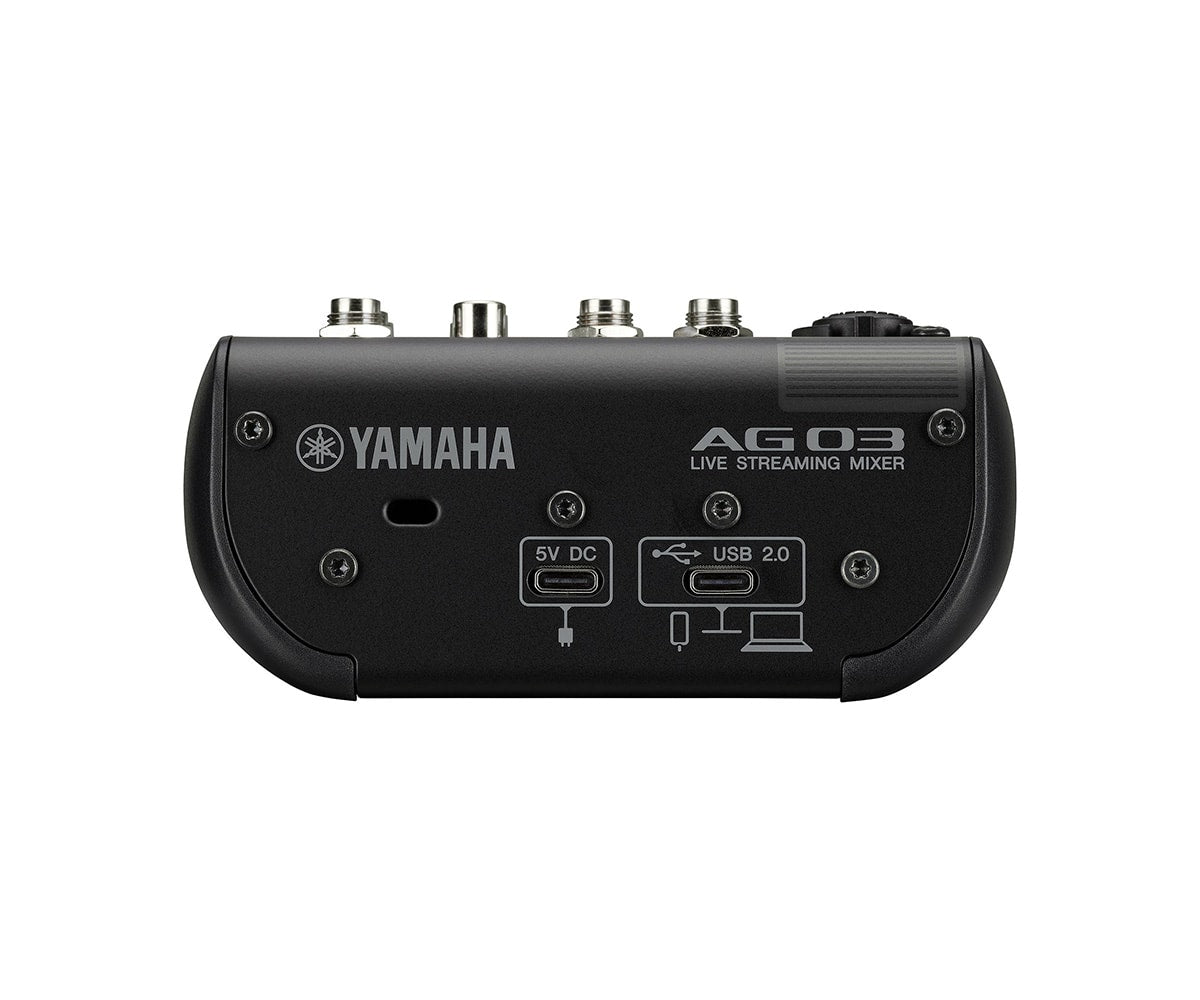 Yamaha AG03mk2 - LiveStreaming Mischpult rückseite mit usb anschlüssen
