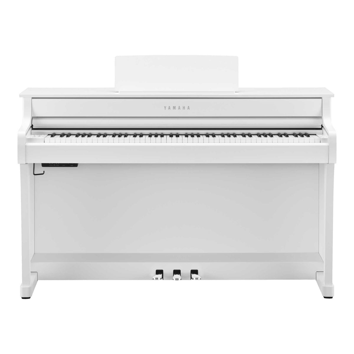 Yamaha CLP-835 W WeissVorderansicht mit Tastatur und Pedalen