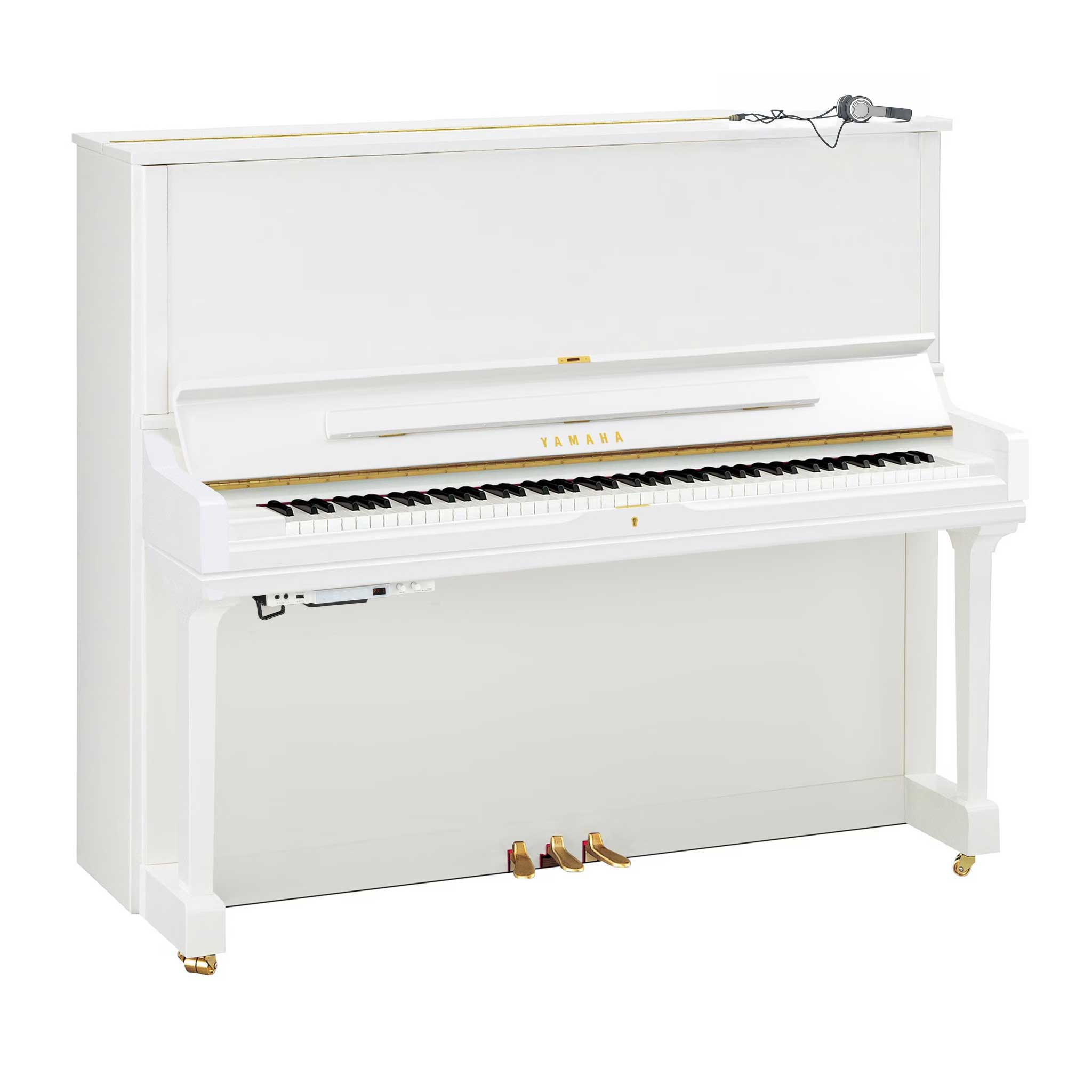 Yamaha Piano Yus3sh3 Silent mit Kopfhörer weiss poliert