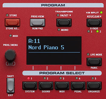 Nord Piano 5 - Piano Panel